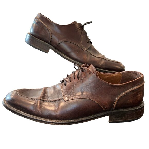 Brass Boot Brown Leather Split Apron Toe Derby Shoes Mens 12 Spain main image 5